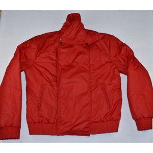 Levis Movin On Strauss Womens Red Jacket Prototype Sample Rare Size XL Vintage
